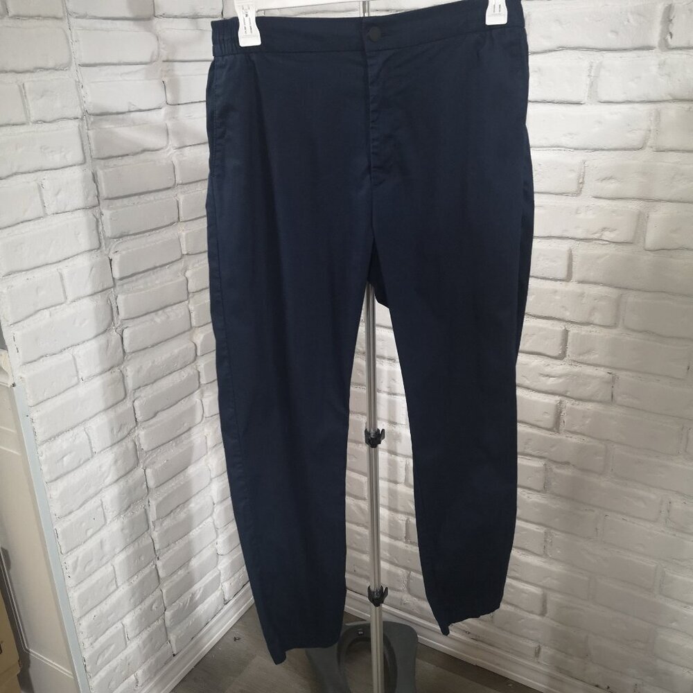 Calvin Klein Men's Size Large Navy Zipper & Button Closure Casual Pants
